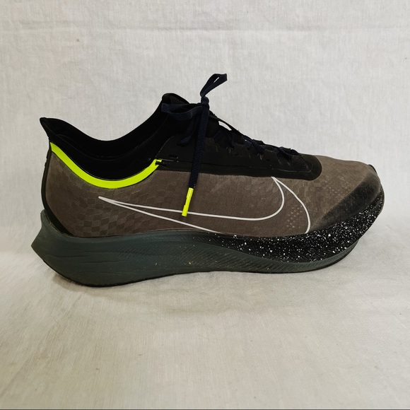 Nike Men’s Zoom Fly 3 Premium Sequoia Sneakers Black White - Picture 10 of 13